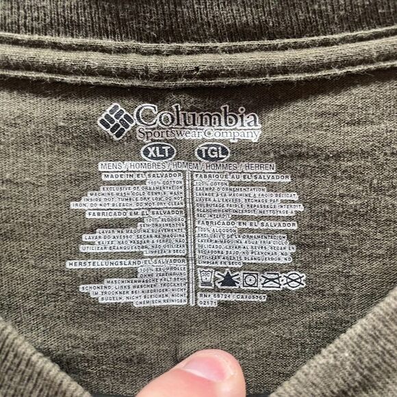 Columbia PHG Shirt Adult XLT Green Short Sleeve Lab Hunting Outdoors Mens Logo - Picture 9 of 10